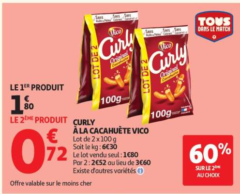 Curly à la cacahuète Vico