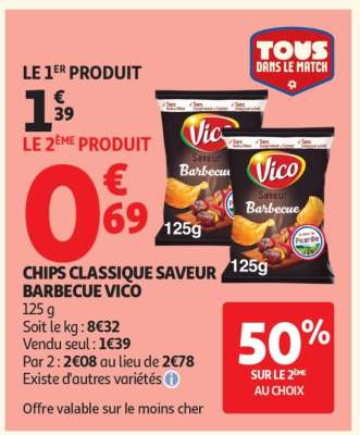 CHIPS CLASSIQUE SAVEUR BARBECUE VICO