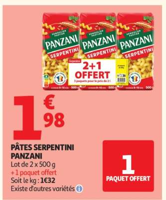 Pâtes Serpentini Panzani