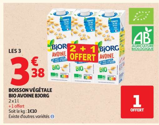 BOISSON VÉGÉTALE BIO AVOINE BJORG