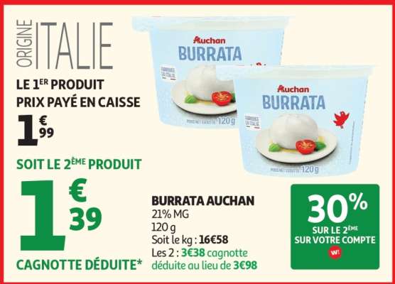 BURRATA AUCHAN