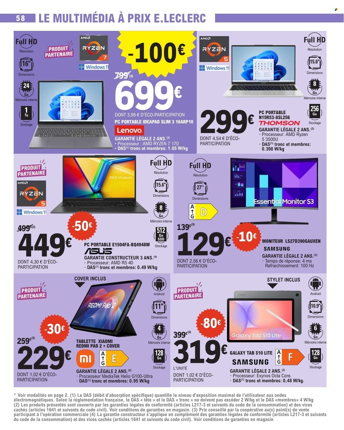 Catalogue E.Leclerc - 23/06/2026 - 04/07/2026. Page 58