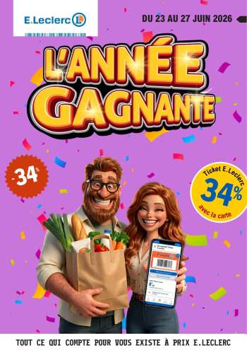 Catalogue E.Leclerc - 23/06/2026 - 27/06/2026.