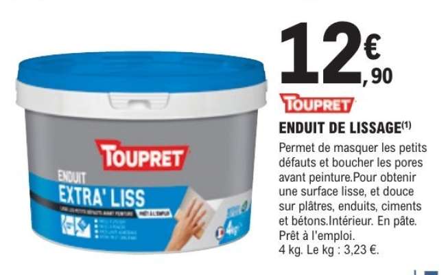 ENDUIT DE LISSAGE