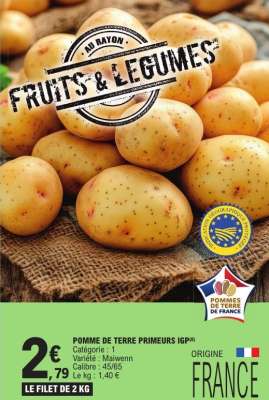 POMME DE TERRE PRIMEURS IGP