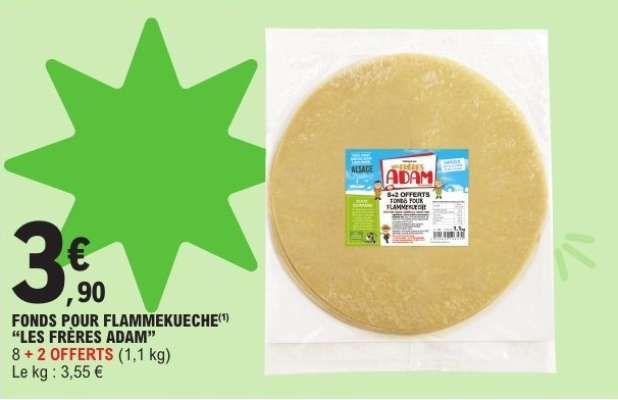 Fonds pour flammekueche LES FRÈRES ADAM
