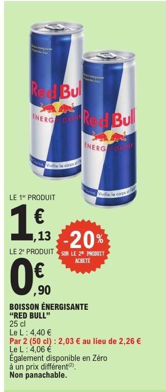 Boisson énergisante 'Red Bull'