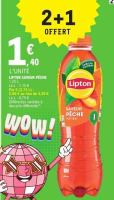 Lipton saveur pêche