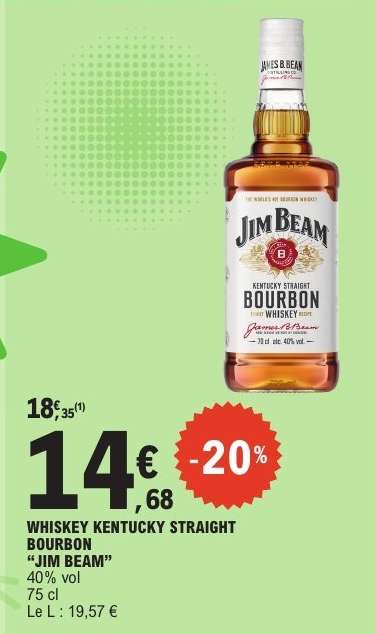 WHISKEY KENTUCKY STRAIGHT BOURBON "JIM BEAM"