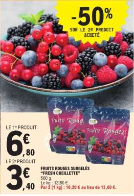 FRUITS ROUGES SURGELÉS “FRESH CUEILLETTE”