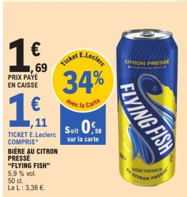 BIÈRE AU CITRON PRESSÉ "FLYING FISH"