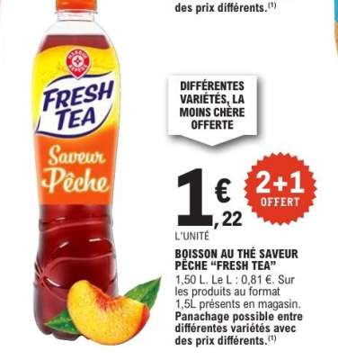 BOISSON AU THÉ SAVEUR PÊCHE “FRESH TEA”