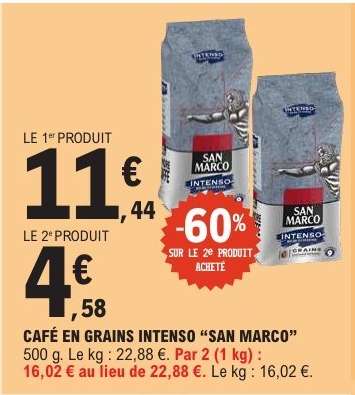CAFÉ EN GRAINS INTENSO “SAN MARCO”