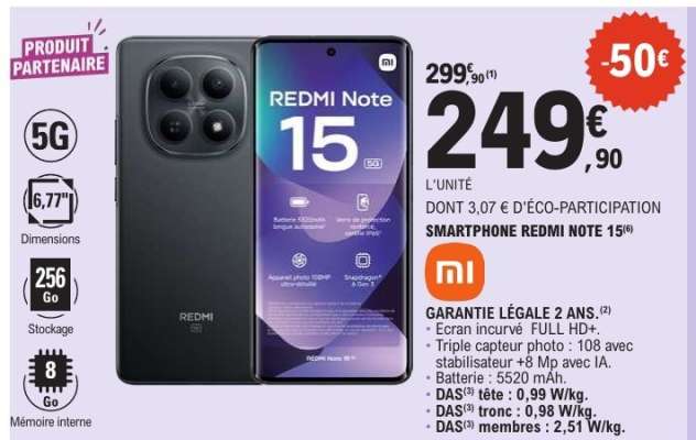 SMARTPHONE REDMI NOTE 15