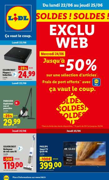 Catalogue Lidl - 22/06/2026 - 25/06/2026.