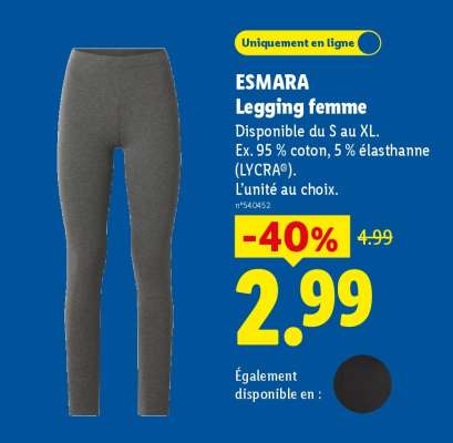 ESMARA Legging femme