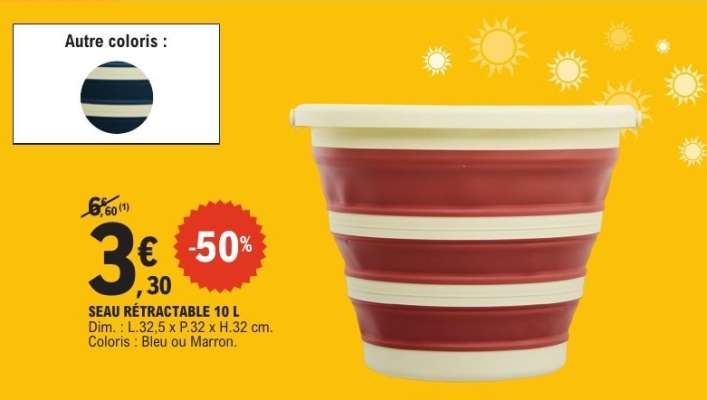 SEAU RÉTRACTABLE 10 L