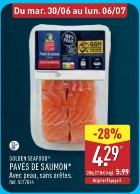 GOLDEN SEAFOOD® PAVÉS DE SAUMON