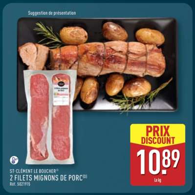 2 filets mignons de porc