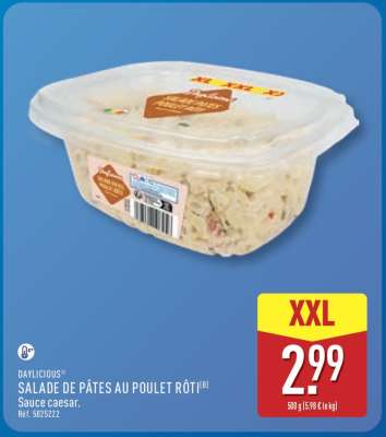 SALADE DE PÂTES AU POULET RÔT