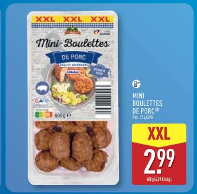 MINI BOULETTES DE PORC
