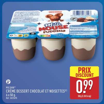 MILSANI CRÈME DESSERT CHOCOLAT ET NOISETTES