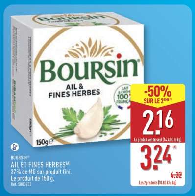 Boursin Ail et Fines Herbes