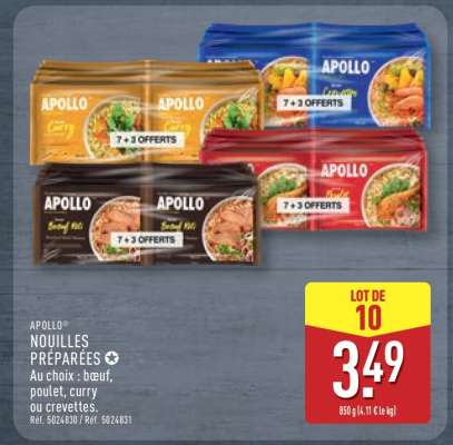 APOLLO NOUILLES PRÉPARÉES