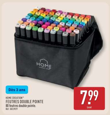 HOME CREATION® FEUTRES DOUBLE POINTE