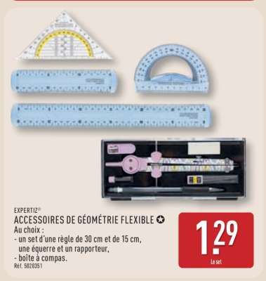 EXPERTIZ ACCESSOIRES DE GÉOMÉTRIE FLEXIBLE
