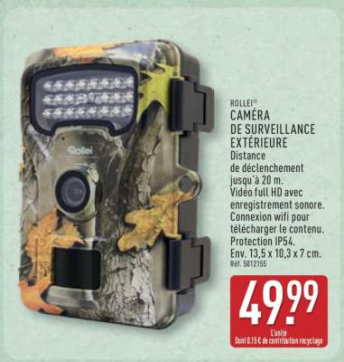 Rollei Caméra de Surveillance Extérieure