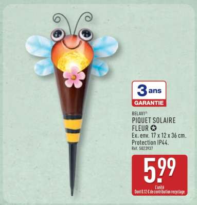 BELAVI® PIQUET SOLAIRE FLEUR