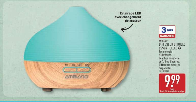 AMBIANO DIFFUSEUR D'HUILES ESSENTIELLES