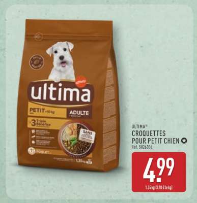 ULTIMA Croquettes pour petit chien