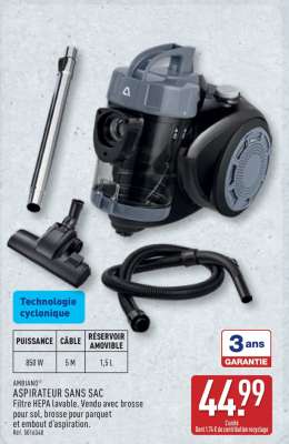 AMBIANO® ASPIRATEUR SANS SAC