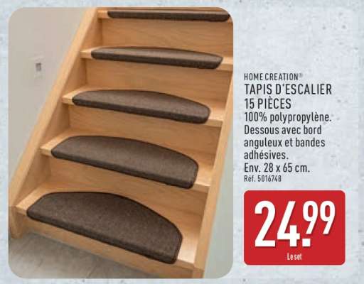 TAPIS D'ESCALIER 15 PIÈCES