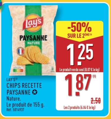 LAY'S® CHIPS RECETTE PAYSANNE*
