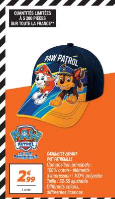 CASQUETTE ENFANT PAT' PATROUILLE