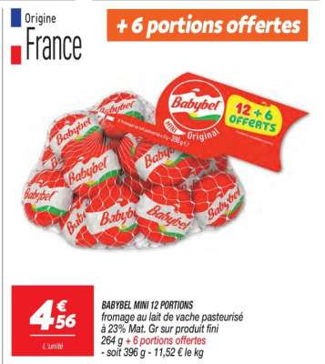 BABYBEL MINI  12 PORTIONS