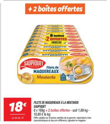 Filets De Maquereaux À La Moutarde Saupiquet