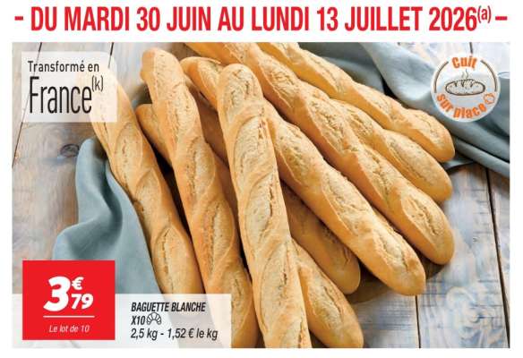 BAGUETTE BLANCHE X10