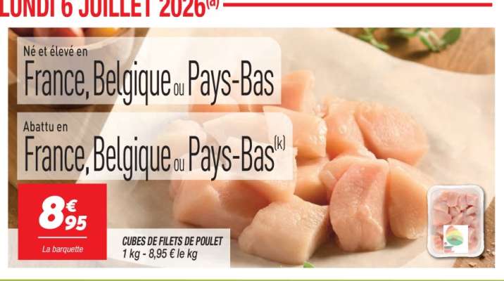 Cubes de Filets de Poulet