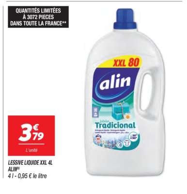 LESSIVE LIQUIDE XXL 4L ALIN