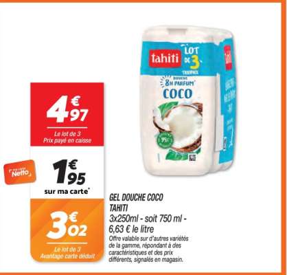 GEL DOUCHE COCO TAHITI