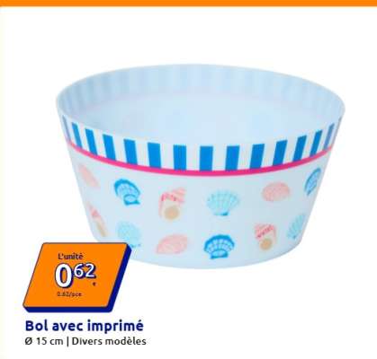 Bol avec imprimé