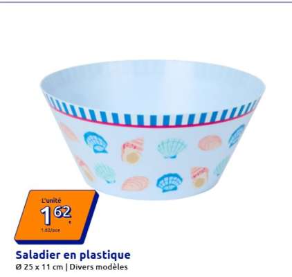 Saladier en plastique