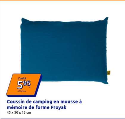 Coussin de camping en mousse à mémoire de forme Froyak