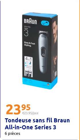 Tondeuse sans fil Braun All-in-One Series 3