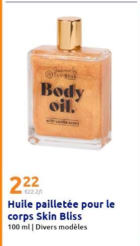 Huile pailletée pour le corps Skin Bliss
