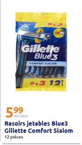 Rasoirs jetables Blue3 Gillette Comfort Slalom